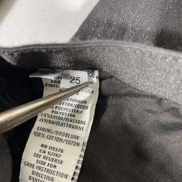 Helmut‎ Lang Jeans Womens Size 25 Black Skinny Pull On Jegging Stretch Low Rise - Picture 8 of 13